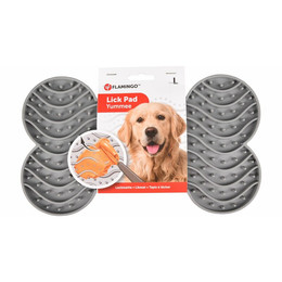 Produktbild von Flamingo YUMMEE Leckmatte Grau Größe L für Hunde und Katzen