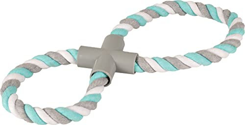 Flamingo Zerrspielzeug Hundespielzeug Jim Ziehtau Baumwolle mint/weiß – Bild 1 von 3