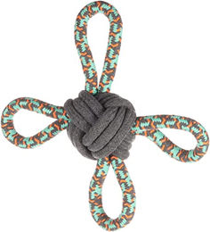 Flamingo Zerrspielzeug Riva Multiring mit Ball minzgrün - 25 cm – Bild 1 von 2