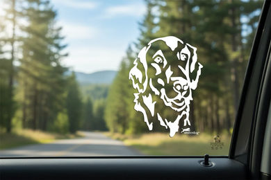 Produktbild von Flatcoated Retriever Kopf Autoaufkleber I Wandtattoo