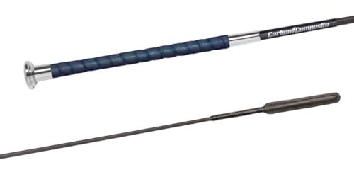 Produktbild von FLECK Dressurgerte CARBON PremiumPlus Lederzunge 120 - Schwarz