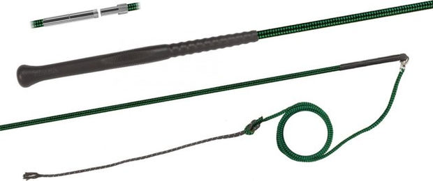 Produktbild von FLECK ERGO-Longierpeitsche teilbar 180 cm - Dunkelgrün