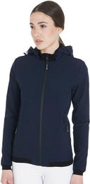 Produktbild von Fleece-Reitjacke mit Kapuze Damen Equestro Softshell