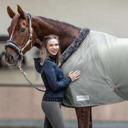 Produktbild von Fleecedecke Modern Rosé für Pferde - 125 cm
