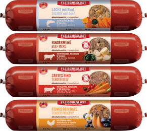 Produktbild von Fleischeslust Classic Mixpaket II Nassfutter für Hunde - 8 x 400 g