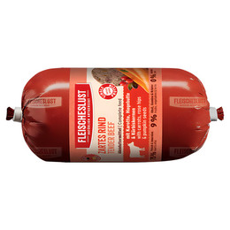 Produktbild von Fleischeslust Classic Zartes Rind mit Karotte, Hagebutte & Kürbiskernen - 200 g
