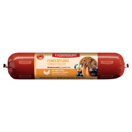 Produktbild von Fleischeslust Feines Geflügel mit Süßkartoffel, Heidelbeere & Kamille Wurst - 800 g