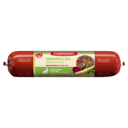 Produktbild von Fleischeslust Kaninchen mit Rind, Erbse, Birne & roter Bete Wurst - 800 g