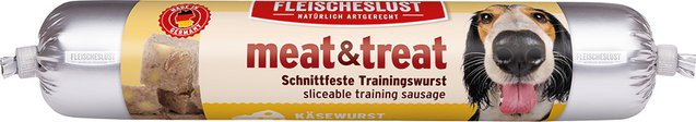 Produktbild von Fleischeslust meat & treat Trainingswurst Käsewurst - 6 x 80 g