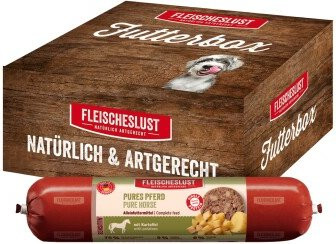 Produktbild von Fleischeslust Nassfutter Hund Adult Futterbox 6 x 800 g Pferd und Kartoffel 6x800 g