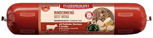 Produktbild von Fleischeslust Rindermenü mit Pastinake, Haselnuss & Seealge Wurst - 800 g