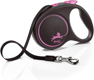 Produktbild von flexi Black Design Gurtleine L 5 m Pink - 5 m