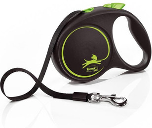 Produktbild von flexi Black Design M Seil 5 m Roll-Leine für Hunde bis 20 kg - 5 m