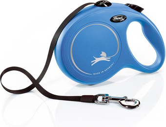 Produktbild von flexi Classic L Gurt-Leine 8 m blau - 8 m