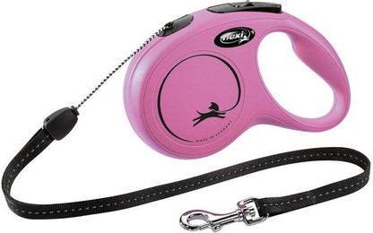 Produktbild von flexi Flexileine New CLASSIC Seil 8m bis 12kg Pink - 8 m