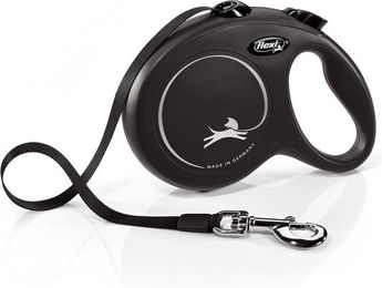 FLEXI New Classic Gurtleine L 5 m Schwarz - 5 m – Bild 1 von 8