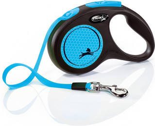 Produktbild von flexi New Neon Gurt-Leine S 5 m blau - 5 m