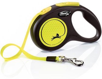 flexi New Neon Gurt-Roll-Leine 5 m Größe S - 5 m – Bild 1 von 7