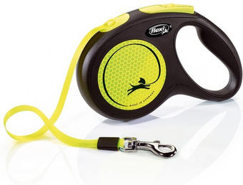 flexi New Neon M Gurt-Leine 5 m - 5 m – Bild 1 von 7