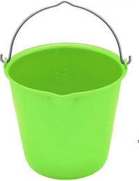 Produktbild von Flexibler Kunststoff-Eimer mit Metallgriff V-Plast