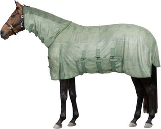 Produktbild von Fliegendecke für Pferde mit Bauchklappe Horze Defender 200g