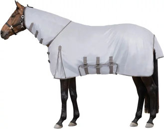Produktbild von Fliegendecke für Pferde mit Bauchklappe Horze Defender 200g
