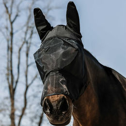 Fliegenmaske für Pferde mit Nasenschutz Equithème Soft – Bild 1 von 3