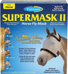 Produktbild von Fliegenmaske ohne Ohrenschutz Farnam Supermask II Yearling yearling