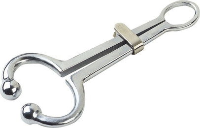 Produktbild von Fliegenpinzette mit Schieber aus vernickeltem Stahl