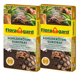 Produktbild von Floragard Schildkrötensubstrat natürliche Einstreu - 2 x 50 l