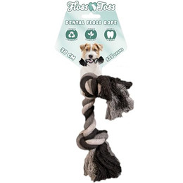 Produktbild von Floss Toss Dental Rope mit 2 Knoten - 30 cm