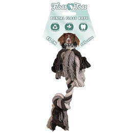 Produktbild von Floss Toss Dental Rope mit 2 Knoten - 45 cm
