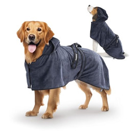 Produktbild von FLUFFINO Hundebademantel Dunkelblau Gr. S
