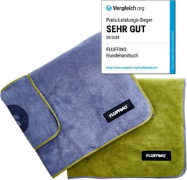 Produktbild von FLUFFINO® Hundehandtuch Mikrofaser 2er-Pack 90x50cm, (2-St)