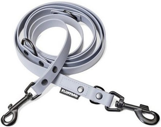 Produktbild von FLUFFINO® vegane Hundeleine aus BioThane 3-fach verstellbar 220 cm - 220 cm