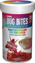 Produktbild von Fluval Bug Bites Farbverstärkende Futterflocken mit Insektenlarven - 250 ml