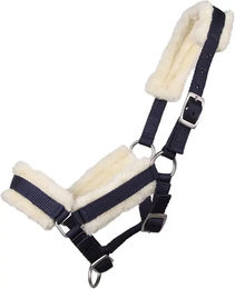 Produktbild von Fohlenhalfter mit Kunstpelz 3-fach verstellbar