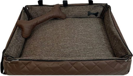 Produktbild von FORTISLINE Hundebett Oksana Fashion Größe L 100x70x20cm Braun gesteppt