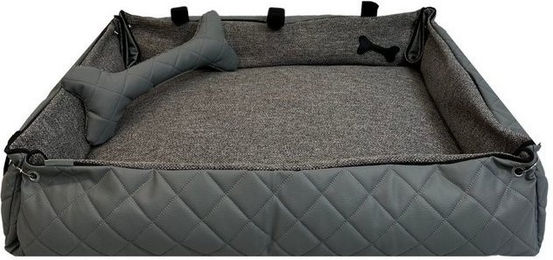 Produktbild von FORTISLINE Hundebett Oksana Fashion Größe M 80x60x20cm Grau gesteppt