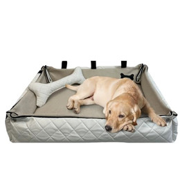 Produktbild von FORTISLINE Hundebett Oksana Fashion Größe XL 120x90x20cm Beige/Weiß gesteppt