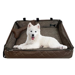 Produktbild von FORTISLINE Hundebett Oksana Fashion Größe XL 120x90x20cm Braun gesteppt