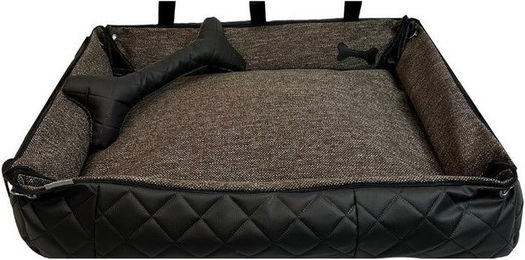 Produktbild von FORTISLINE Hundebett Oksana Größe M 80x60x20 cm Braun/Schwarz