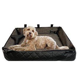 Produktbild von FORTISLINE Hundematratze Hundebett Oksana Fashion Größe XL 120x90x20cm Braun/Schwarz gesteppt