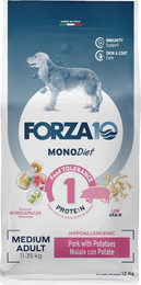 Produktbild von Forza 10 Medium Diet Low Grain mit Schwein - 12 kg