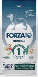 Produktbild von Forza 10 Medium Diet Wild & Kartoffeln Trockenfutter für Hunde - 12 kg