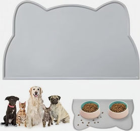 Produktbild von FOUORTUNATE-BEE Futternapf Silikon Fressmatte für Hunde & Katzen – rutschfest, wasserdicht, Rutschfeste Unterlage für sauberes Füttern von Hund und Katze