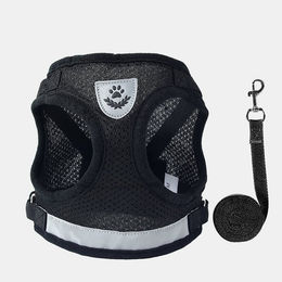 Produktbild von FOUORTUNATE-BEE Hunde-Geschirr Geschirr Katzengeschirr Hundehalsband, Katzengarnitur Brustgeschirr