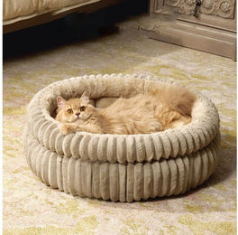 Produktbild von FOUORTUNATE-BEE Tierbett Hundebett waschbar Flauschiges Katzenbett