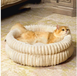 Produktbild von FOUORTUNATE-BEE Tierbett Hundebett waschbar Flauschiges Katzenbett