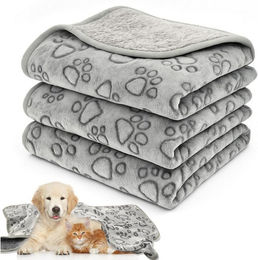 Produktbild von FOUORTUNATE-BEE Tierdecke 3 Stück Hundedecke, 76 x 52 cm Katzendecke Flauschig Sofa, für Kleine und Mittelgroße Hunde, Katzen Kuscheldecke